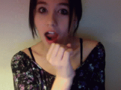 爆笑gif 美女的威力就是不一样