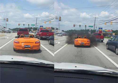 以后在路上开车，不要和皮卡车跟的太近