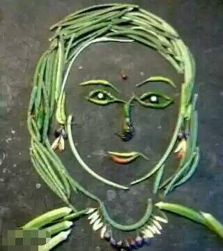 卖菜的阿姨也是蛮拼的