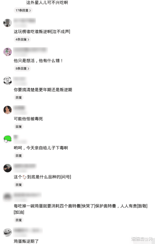 “大清早给儿子煮的鸡蛋他不吃,这是进入叛逆期了吗?”哈哈哈哈哈他只是想活 “大清早给儿子煮的鸡蛋他不吃,这是进入叛逆期了吗?”哈哈哈哈哈他只是想活