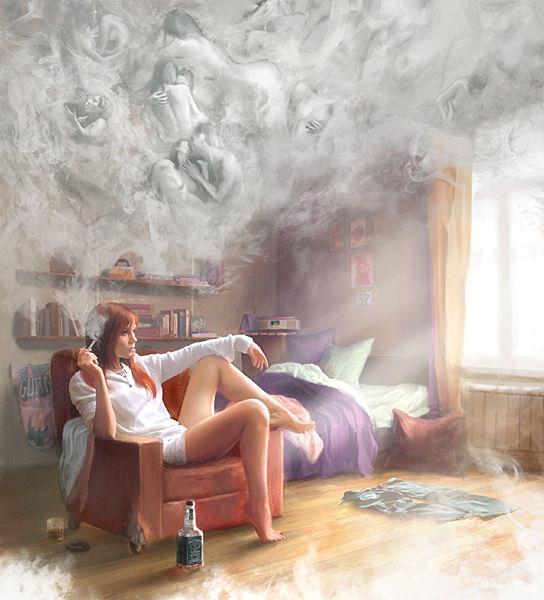 美女也疯狂的搞笑图片