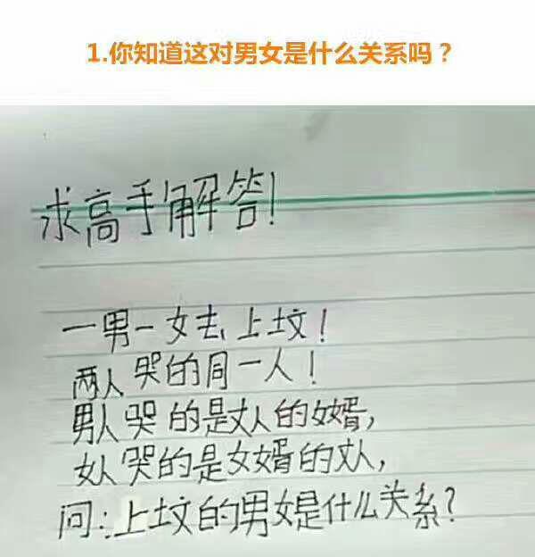 “请用一句话证明你认识他,字越少越好!”神评真绝了哈哈哈! “请用一句话证明你认识他,字越少越好!”神评真绝了哈哈哈!
