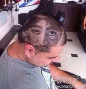 熊孩子的发型设计的不错