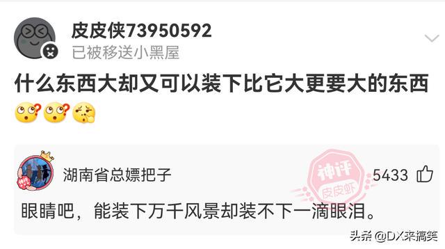 神评:眼睛能装下千万风景,却装不下一滴眼泪 神评:眼睛能装下千万风景,却装不下一滴眼泪