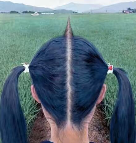 妹子，发质不错啊。。