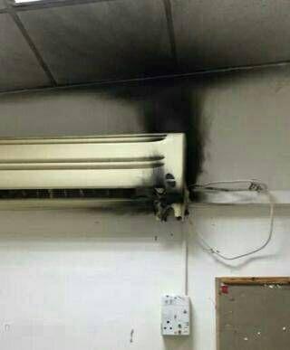 空调爆炸了 空调爆炸了