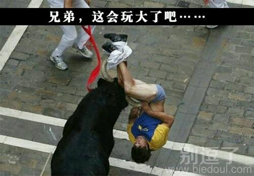 一个斗牛的兄弟。