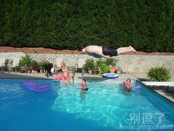 水平入水，疼死你!