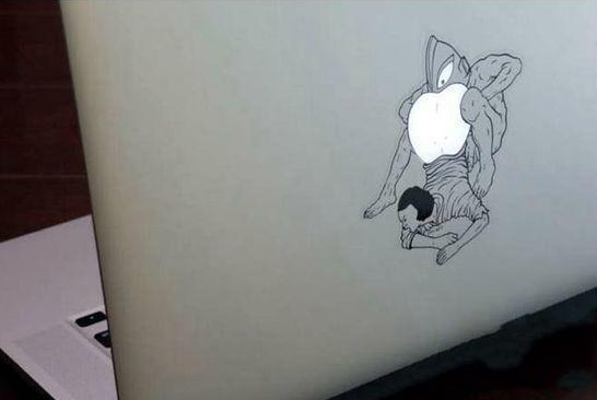 这个苹果图标邪恶啊
