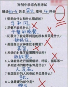 笑出眼泪的考试答案