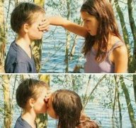 两个可爱的小孩。。