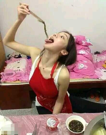 妹子的胃口好好啊