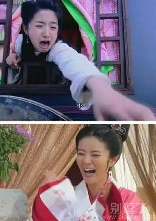 一副幸灾乐祸的表情