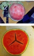 这切西瓜的刀功可不是盖的