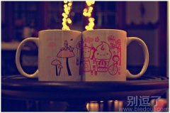超级可爱的杯子图案