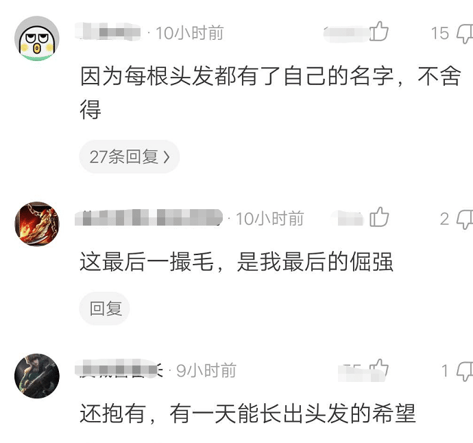 “为什么秃顶的人宁愿留一圈头发，也不愿剃光呢？”哈哈哈网友真险恶！