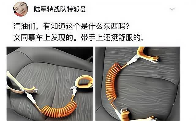 “无意中在女同事车上发现的,是用来干嘛的?谁给我解答一下”哈哈哈哈 “无意中在女同事车上发现的,是用来干嘛的?谁给我解答一下”哈哈哈哈