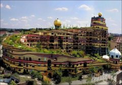 奇特的建筑，切糕似的