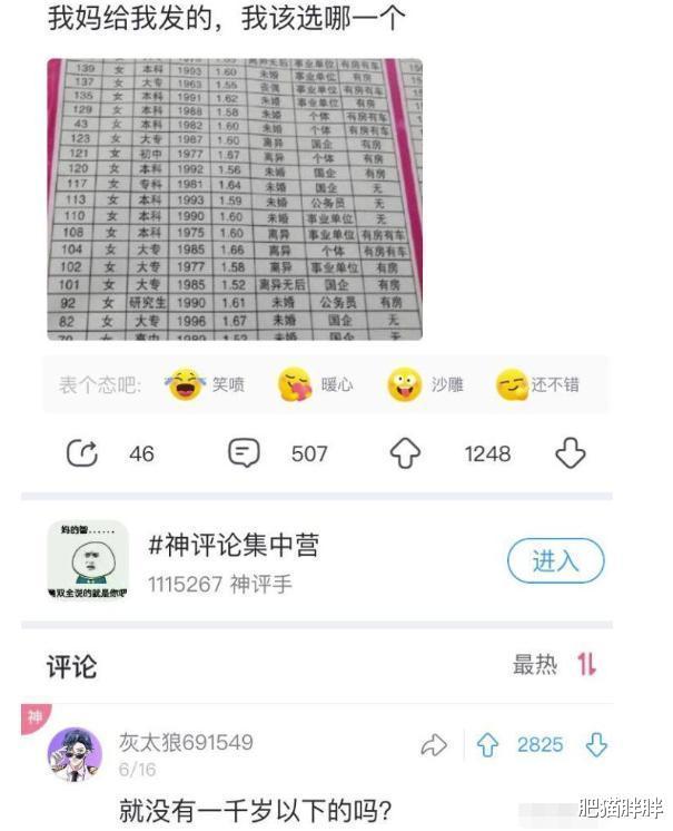 “跟姐姐相亲,我却看上了妹妹...这可咋整?”网友神评有毒啊!哈哈哈~ “跟姐姐相亲,我却看上了妹妹...这可咋整?”网友神评有毒啊!哈哈哈~