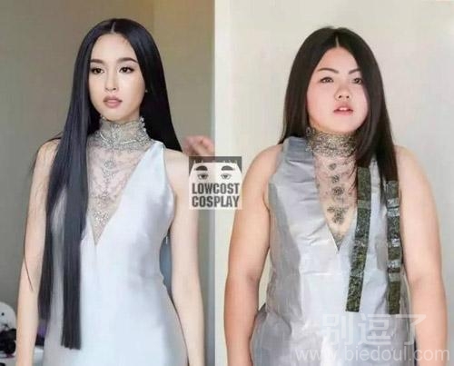一个姑娘前后的对比。