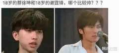 18岁的蔡徐坤和18岁的谢霆锋，他们两个人哪个比较帅，不得不说有点过分了