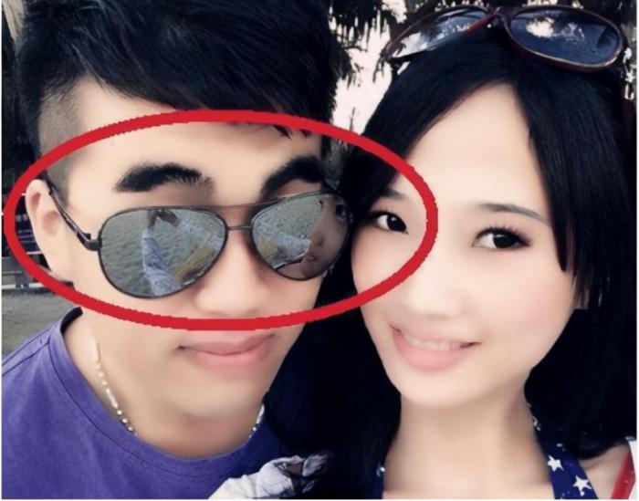 “姑娘，下次拍照注意点，亮点都被你男朋友的墨镜暴露了！”哇哈哈哈哈～