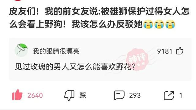 前女友说:被雄狮保护过的女人怎么会看上野狗,该怎么反驳她? 前女友说:被雄狮保护过的女人怎么会看上野狗,该怎么反驳她?