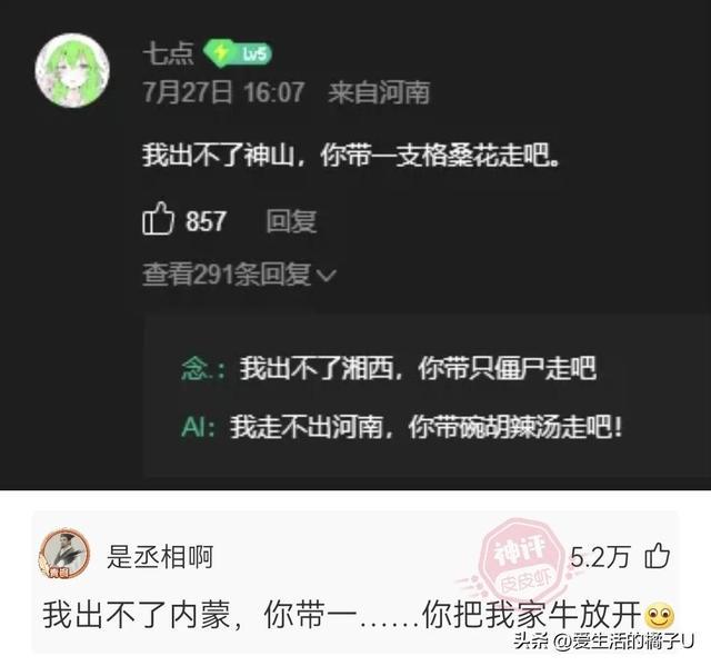 神回复:咋?你总不好意思让我带一把草回去吧 神回复:咋?你总不好意思让我带一把草回去吧