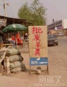 在院内批发羊粪。