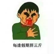 每逢假期胖三斤表情包