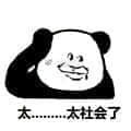 金馆长熊猫-太社会了表情表情包