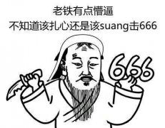 老铁有点懵逼，不知道该扎心还是该双击666表情包