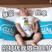 （印尼小胖表情包）暴富 脱单 别打搅我做白天梦表情包