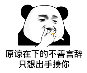 原谅在下的不善言辞只想出手揍你（熊猫头表情包）表情包