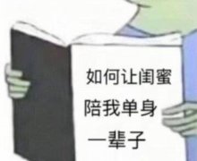 这本书你一定要看 书名如何让闺密陪我单身一辈子表情包
