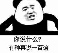 你说什么？有种再说一百遍表情包