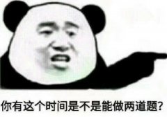 你有这个时间是不是能做两道题？表情包