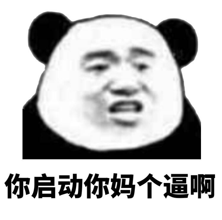 你启动你妈个逼啊表情包