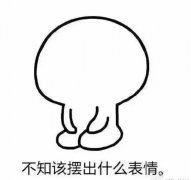 不知该摆出什么表情。表情包