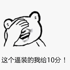 （捂脸表情包）这个逼装的我给10分表情包