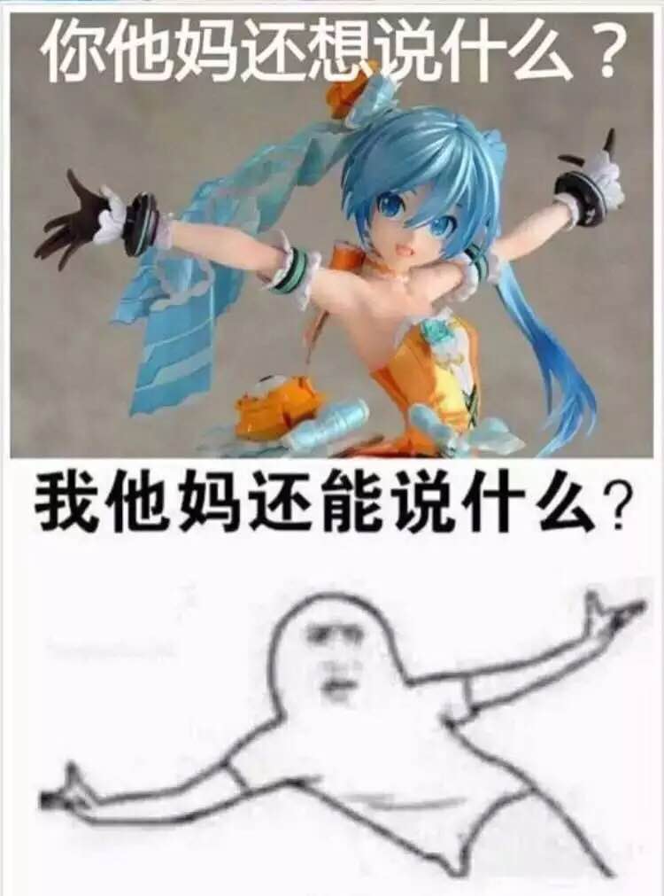 你他妈还想说什么？我他妈还能说什么？表情包
