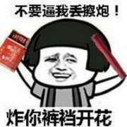 不要逼我丢擦炮！炸你裤档开花表情包