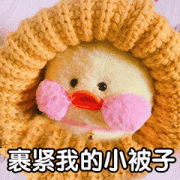 （公仔表情包）裹紧我的小被子表情包