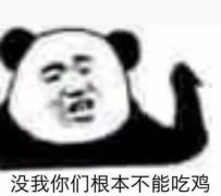 没有我 你们根本不可能吃鸡表情包