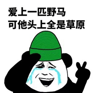 爱上一匹野马 可他头上全是草原表情包