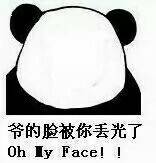 爷的脸被你丢光了（oh my face！！）表情包