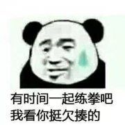 偶然间一同练拳吧，我看你挺欠揍的表情包