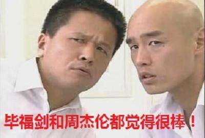 毕福剑和周杰伦都觉得很棒表情包