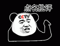 CCTV点名批评表情包