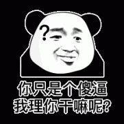 你这个傻逼 我不理表情包